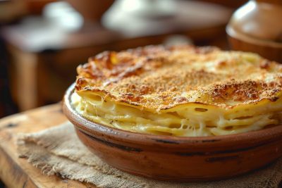 Gratin de pâtes au fromage : un ingrédient surprenant pour une croûte dorée et croustillante